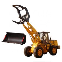 3Tons wheel loader log grapple wood grass fork for sale